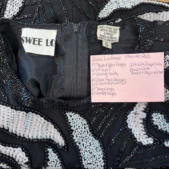 Vintage Swee Lo sequined & beaded top Small - Picture 10 of 10